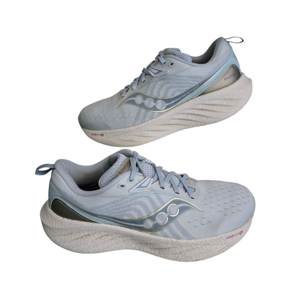 Saucony Triumph 22 Shoes Womens Size 10 Running Walking Sneakers Vapor Moon